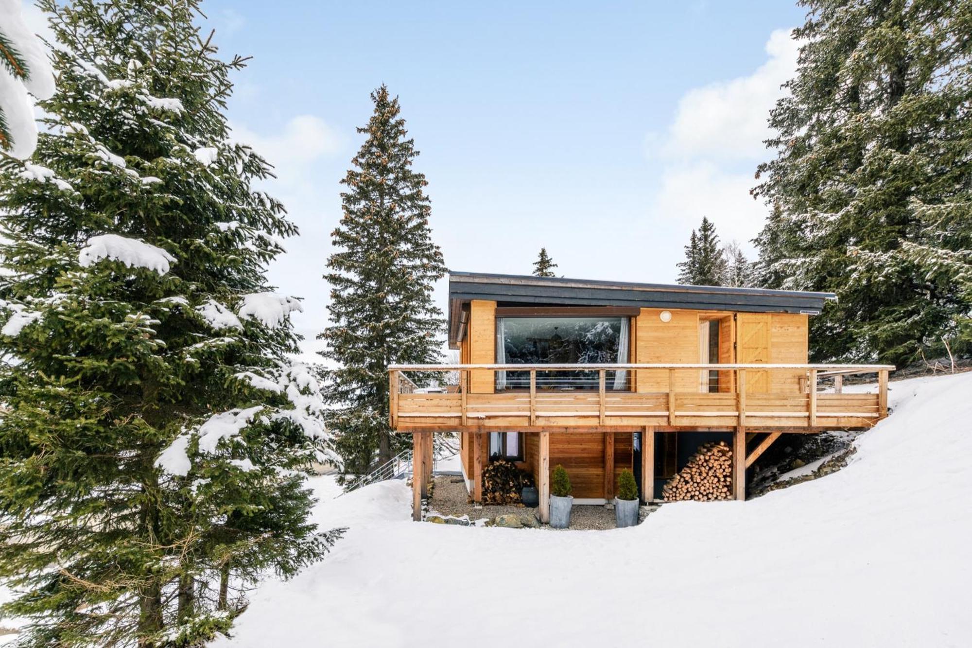 Grand Chalet Standing Avec Jacuzzi A Chamrousse Ski 1750 Exterior foto
